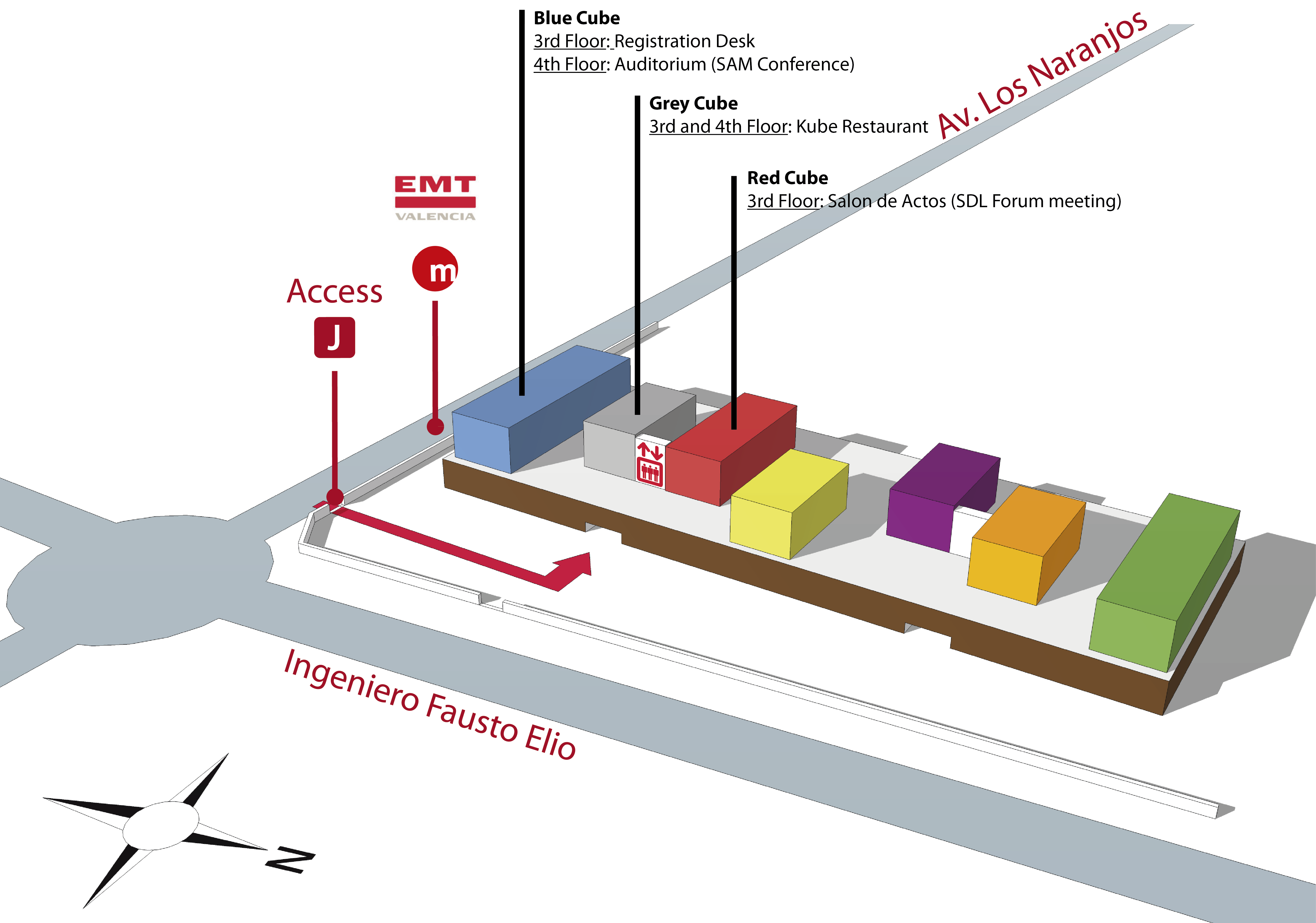 venue map for SAM 2014